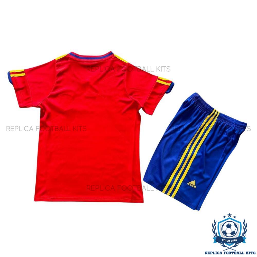 Retro Spain Home Kid Replica Football Kit 2010