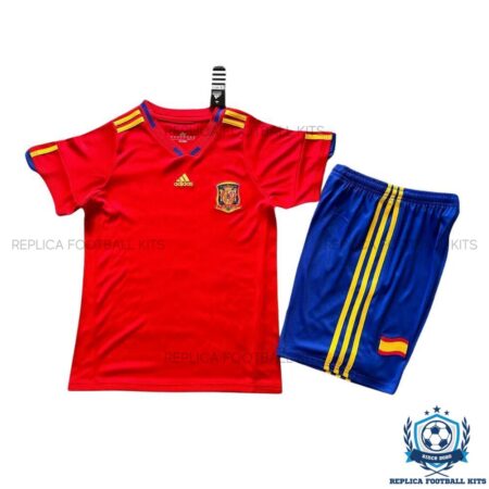 Retro Spain Home Kid Replica Football Kit 2010