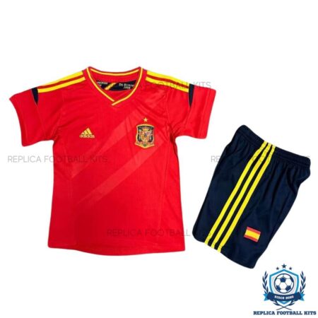 Retro Spain Home Kid Replica Football Kit 2012