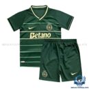 Front View Of Sporting Lisbon Special Edition Kid Replica Kit 24/25