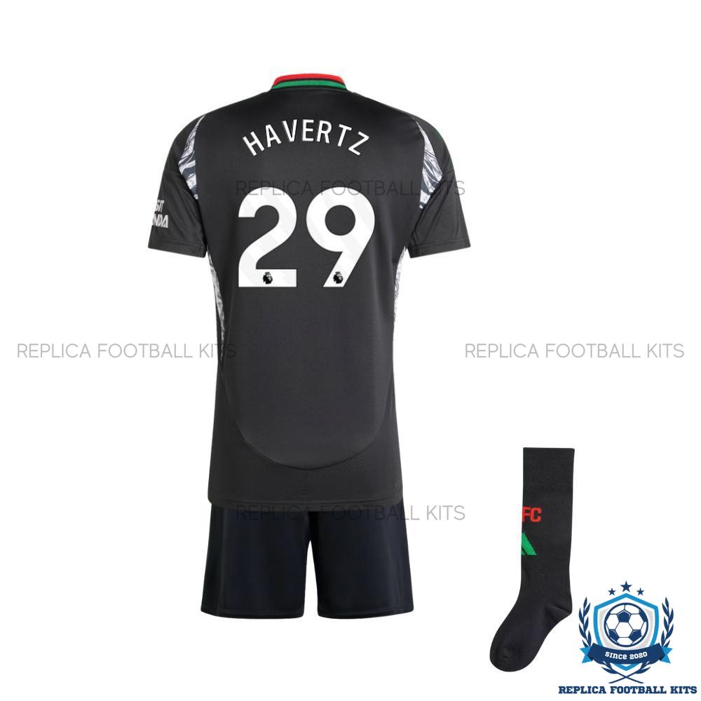 Arsenal Away Kid Replica Football Kit 24-25 HAVERTZ 29 Printed