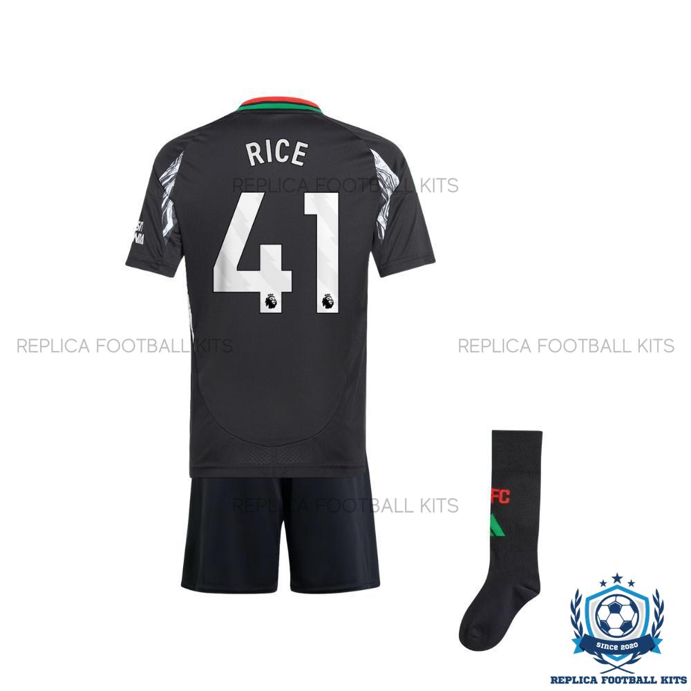 Arsenal Away Kid Replica Football Kit 24-25 RICE 41 Printed