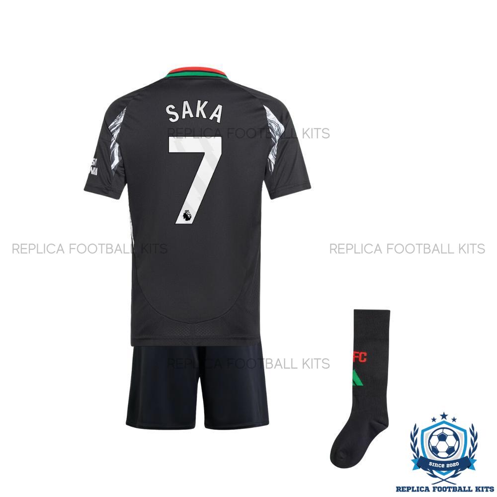 Arsenal Away Kid Replica Football Kit 24-25 SAKA 7 Printed