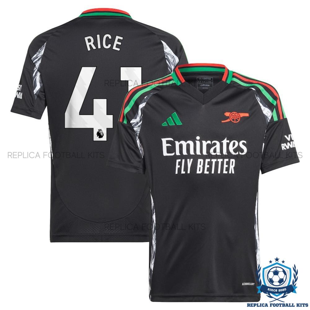 Arsenal Away Men Replica Football Shirt 2024/25 RICE 41 Printed