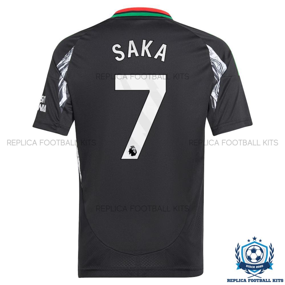 Arsenal Away Men Replica Football Shirt 2024-25 SAKA 7 Printed