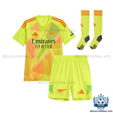 Arsenal Goalkeeper Kid Replica Football Kit 24-25