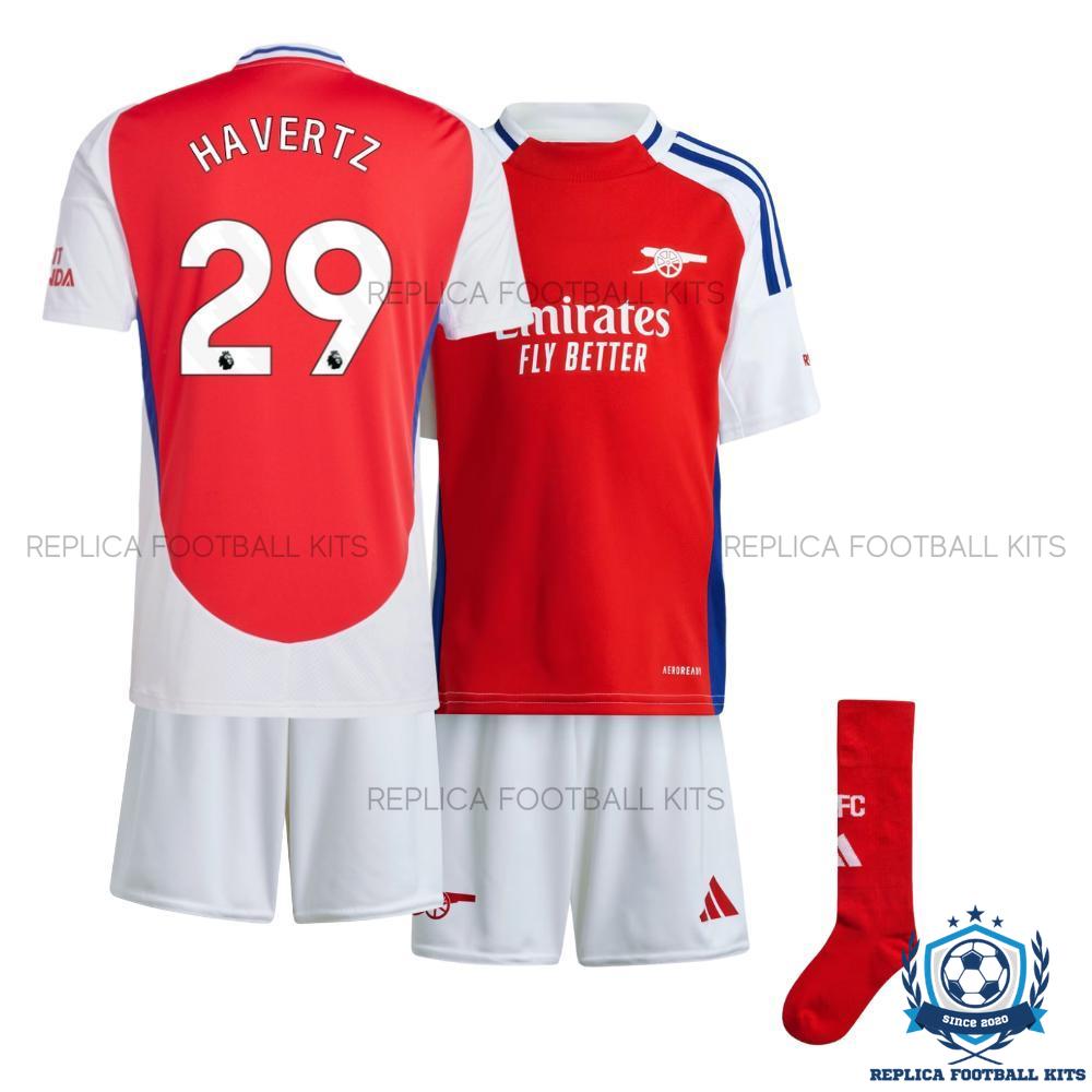 Arsenal Home Kid Replica Football Kit 24-25 HAVERTZ 29 Printed