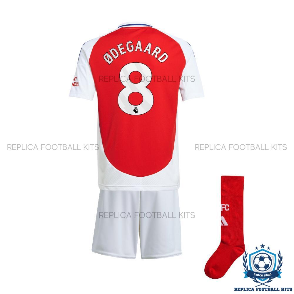 Arsenal Home Kid Replica Football Kit 24-25 ODEGAARD 8 Printed