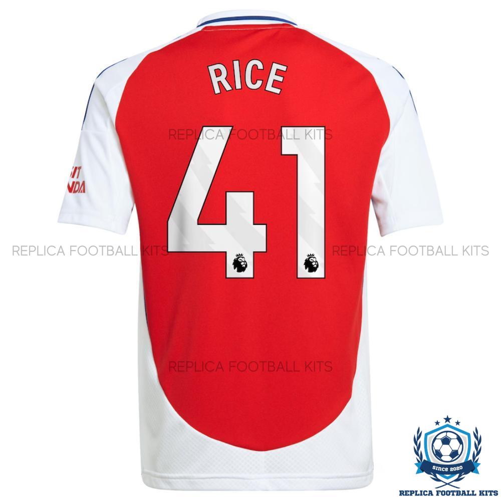 Arsenal Home Men Replica Football Shirt 2024-25 RICE 41 Printed