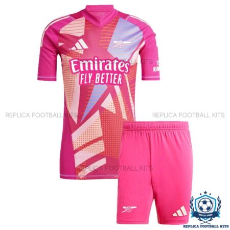 Arsenal Pink Goalkeeper Kid Replica Football Kit 24/25