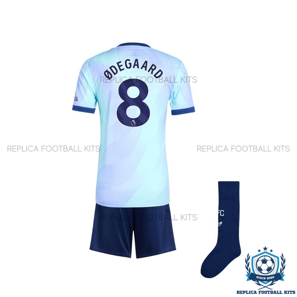 Arsenal Third Kid Replica Football Kit 24-25 ODEGAARD 8 Printed