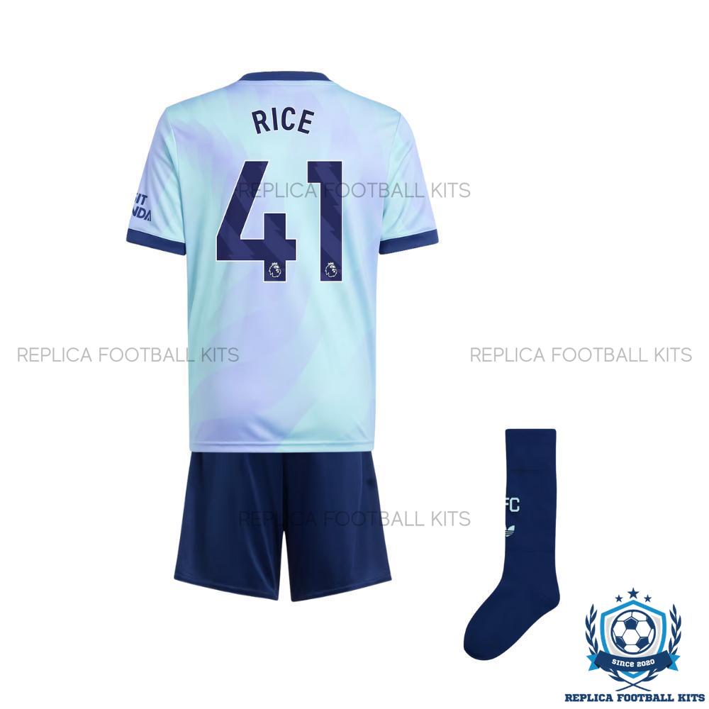 Arsenal Third Kid Replica Football Kit 24-25 RICE 41 Printed