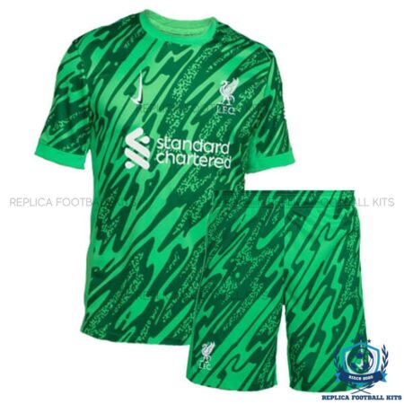 Liverpool Green Goalkeeper Kid Replica Football Kit 2024/25