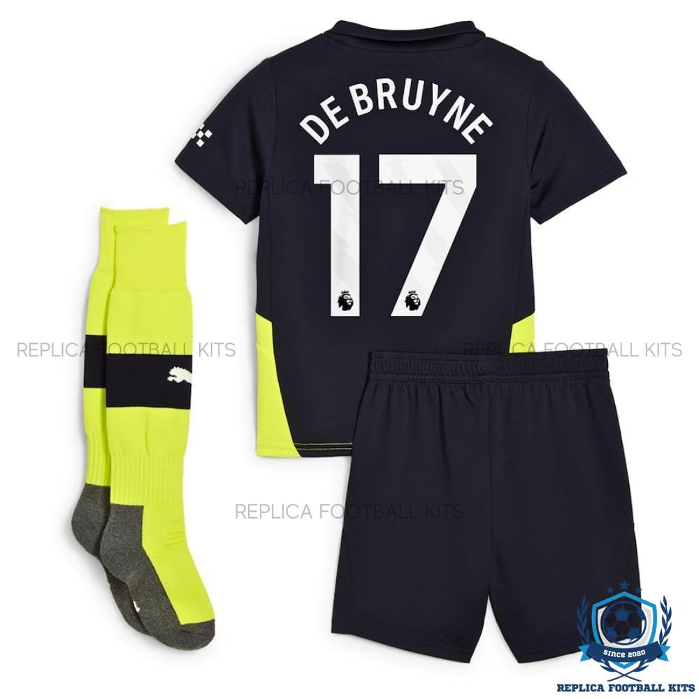 Manchester City DE BRUYNE 17 Away for Men and Kid Replica Football Kit 24-25