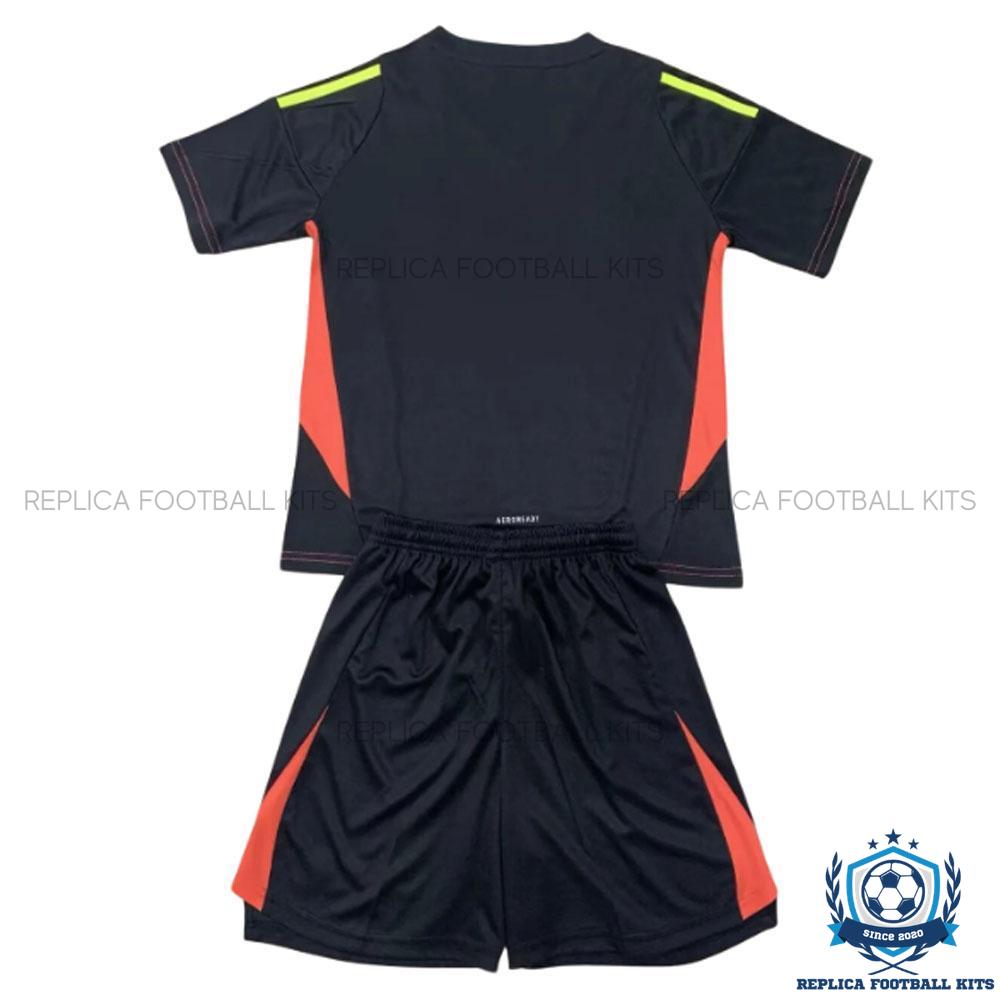 Real Madrid Black Goalkeeper Kids Replica Football Kit 2024/25