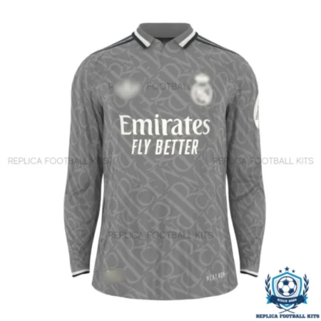 Real Madrid Third Men Replica Football Shirt 2024/25 Long Sleeve - Front View