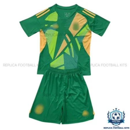 Argentina Green Goalkeeper Kid Replica Football Kit 2024-25 - Front View