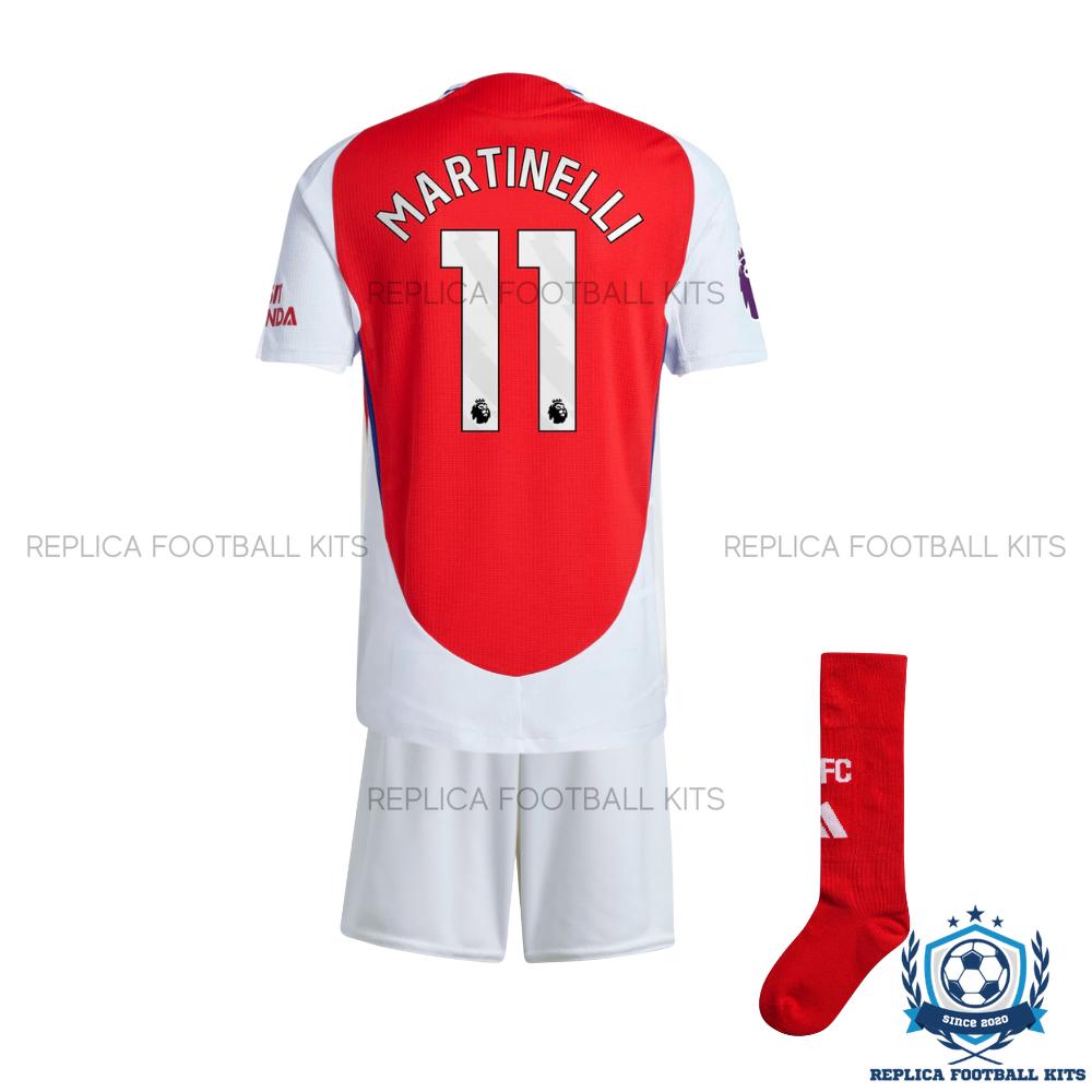 Arsenal Home Kid Replica Football Kit 2425 MARTINELLI 11 Printed