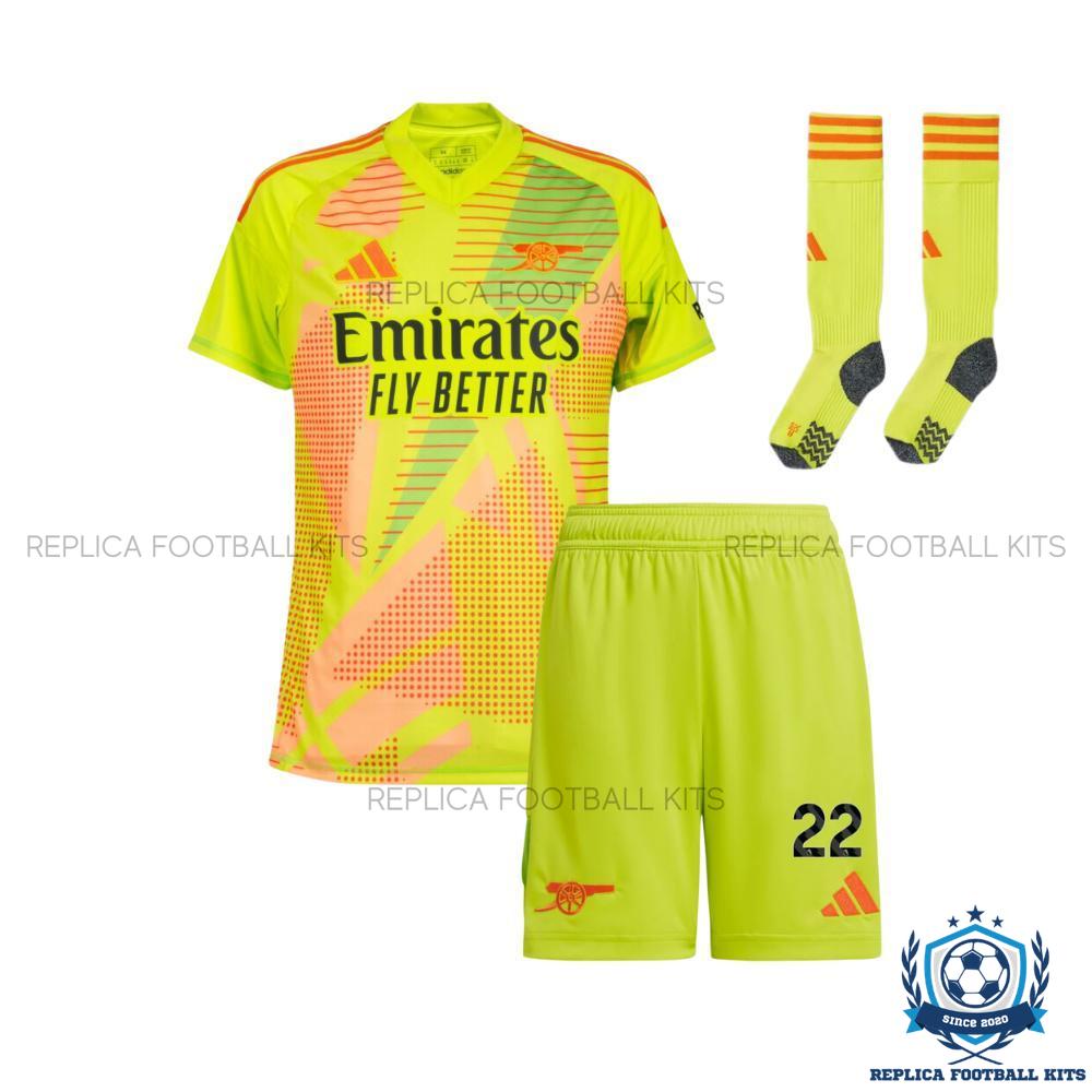 Arsenal Home Kid Replica Football Kit 24-25 RAYA 22 Printed