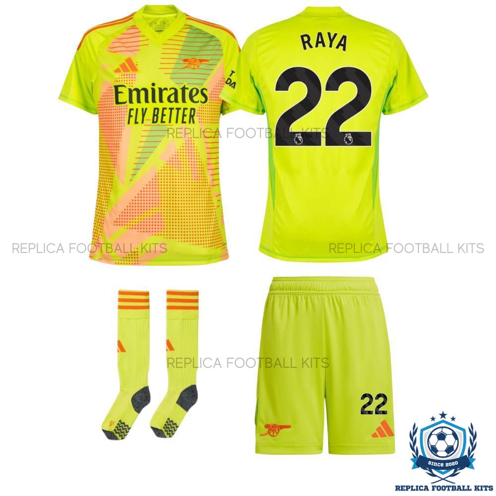 Arsenal Home Kid Replica Football Kit 24-25 RAYA 22 Printed