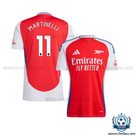 Arsenal Home Men Replica Football Shirt 202425 MARTINELLI 11 Printed