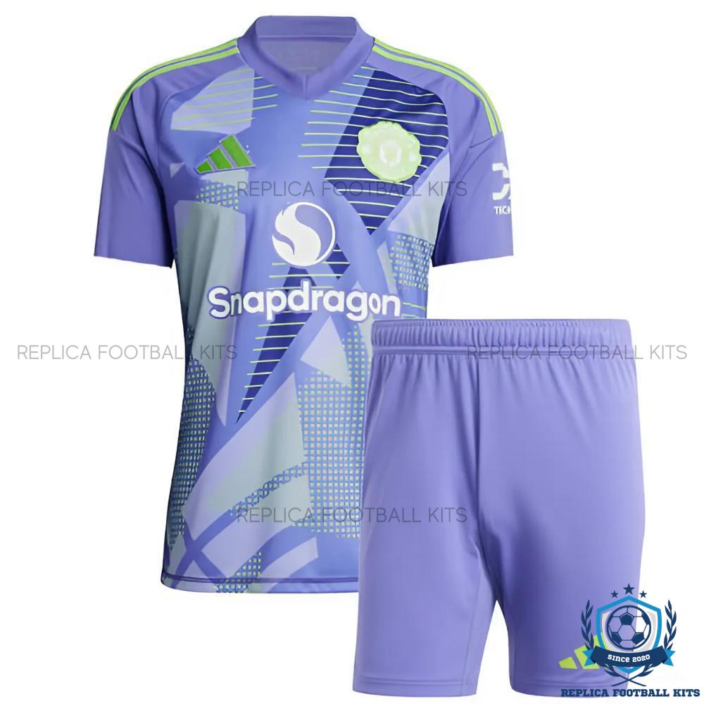 Arsenal Purple Goalkeeper Kid Replica Football Kit 24-25