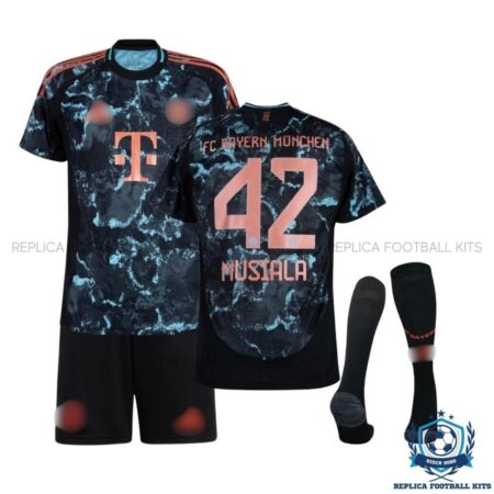 Bayern Munich Away Kids Replica Football Kit 2024-25 MUSIALA 42 Printed - Overview