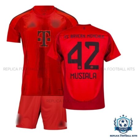 Bayern Munich Home Kids Replica Football Kit 2024-25 MUSIALA 42 Printed - Overview