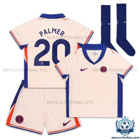 Chelsea Away Kid Replica Football Kit 2024-25 PALMER 20 Printed