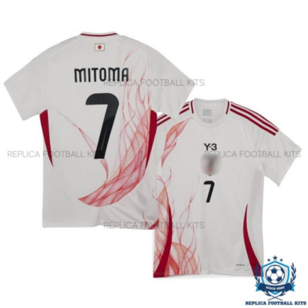 Japan Away Y-3 Replica Football Shirt 2024/25 MITOMA 7 Printed - Overview