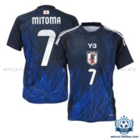 Y-3 サッカーシャツMITOMA 10 7 Player Edition] Japan Y-3 2024 Home Shirt - Mitoma #7 + 2026 World