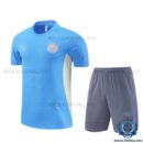 Manchester City Blue Training Kid Replica Football Kit 2024-25 - Front View
