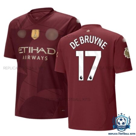 Manchester City DE BRUYNE 17 Third Men Replica Football Shirt 2024/25 - Overview