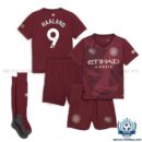 Manchester City HAALAND 9 Third for Men and Kid Replica Football Kit 24-25 - Front View