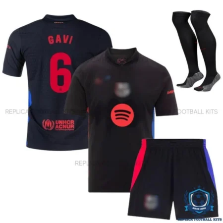 Barcelona Away Kids Football Kit 24/25 GAVI 6 - Overview