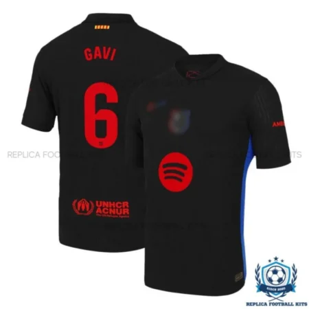 Barcelona Away Replica Football Shirt 24/25 GAVI 6 - Overview
