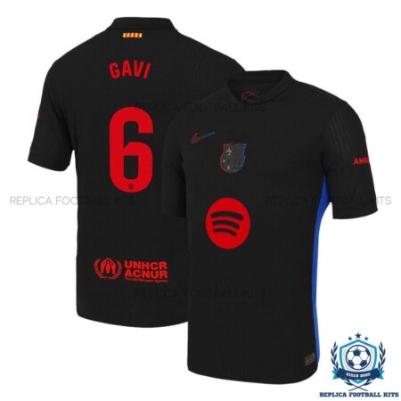 Barcelona Away Replica Football Shirt 24/25 GAVI 6