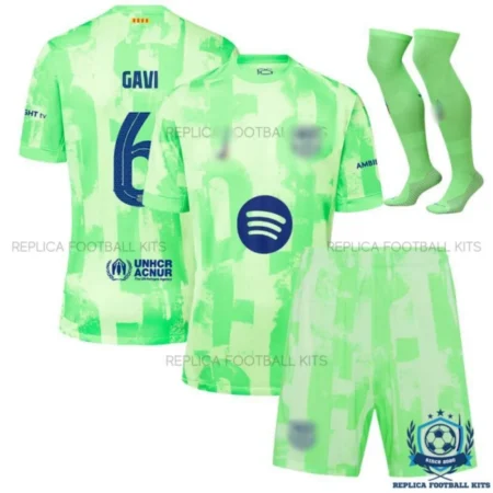 Barcelona Third Kids Replica Football Kit 2024/25 GAVI 6 - Overview