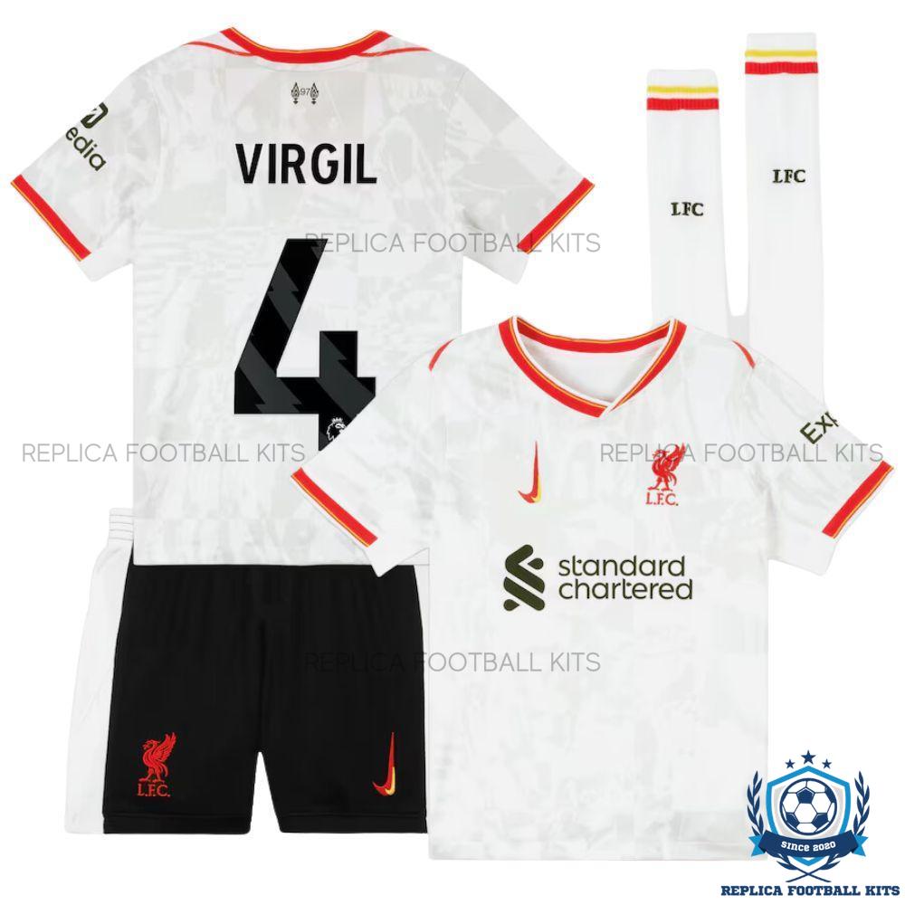 Liverpool VIRGIL 4 Third Kid Replica Kit 24/25