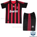 Retro AC Milan Home Kids Replica Kit 08/09 - Front View