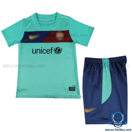 Retro Barcelona Away Kids Replica Kit 2010/11 - Front View