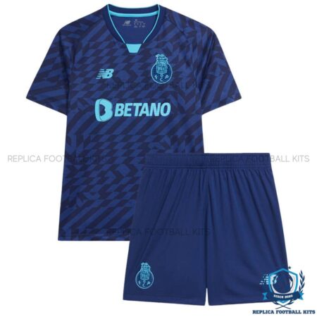 Porto Third Kid Replica Football Kit 2024/25 - Front View