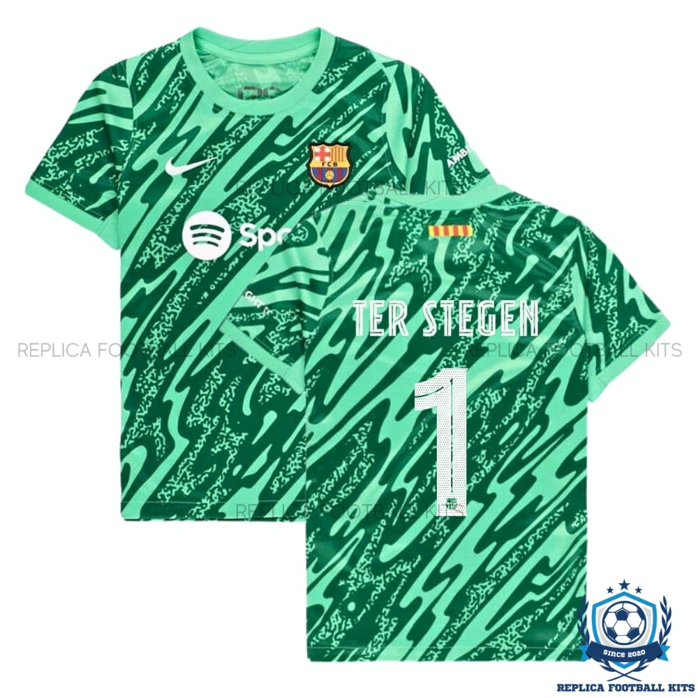 Barcelona Ter Stegen 1 Goalkeeper Replica Football Shirt 24/25