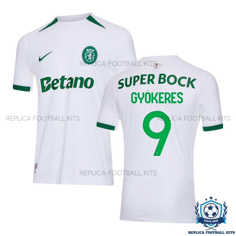OverView Of Sporting CP Gyökeres 9 Away Men Replica Shirt 24/25 - Overview