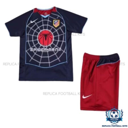 Retro Atletico Madrid Away Kids Replica Kit 04/05 - Front View