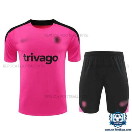 Chelsea Pink Training Kid Replica Kit 2024/25 - Front view