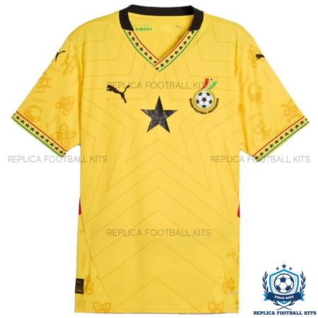 Ghana Away Men Replica Football Shirts 2025 - Front view