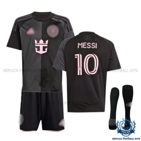 Inter Miami Away Kid Replica Kit MESSI 10 25/26 - overview (with socks)