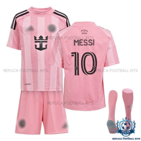 Inter Miami Home Kid Replica Kit MESSI 10 25/26 - overview (with socks)