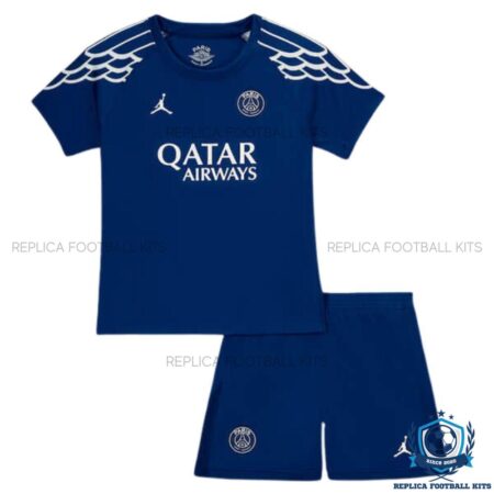 PSG Fourth Jordan Kids Replica Football Kit 2024/25 - Front view